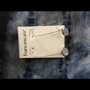 Silver dangle earrings